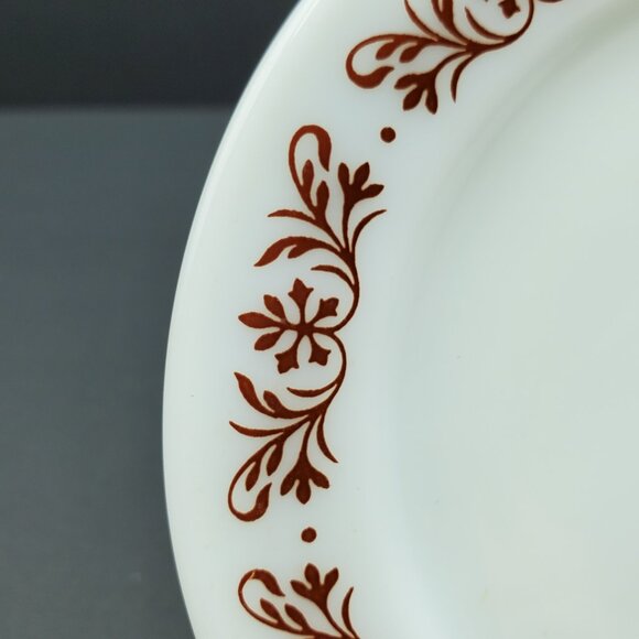 Anchor Hocking Copper Filigree Bread Plates Anchorware Filigree Dessert Plates - Picture 4 of 5